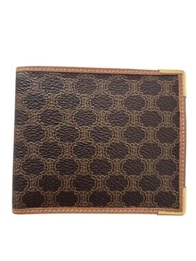 Vintage Celine Triomphe Macadam Bi-fold Wallet
